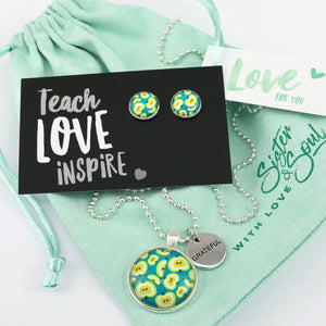 MINTY TEAL APPLE - TEACH LOVE INSPIRE - Gift Bundle (L09)