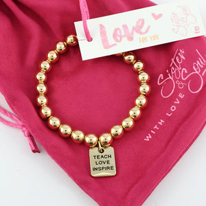 TEACH LOVE INSPIRE Apples In Hot Pink Bundle (L08)