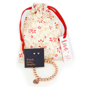 Rose Gold & Floral - Teach Love Inspire - Gift Bundle (L12)