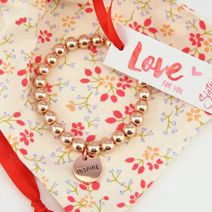 Rose Gold & Floral - Teach Love Inspire - Gift Bundle (L12)