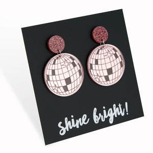 Acrylic Dangles - 'Shine Bright' - Disco Ball (12243)
