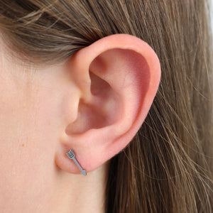 Stainless Steel Earring Studs - Babe, You Got This - Arrows