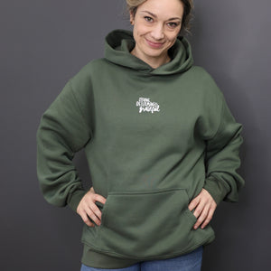 Worthy Beautiful Brave Relaxed Hoodie – Basil Green