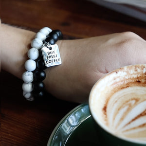 Create Your Own Bracelet - Stone Beads & Word Charm