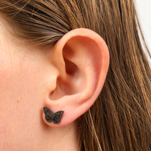 Stainless Steel Earring Studs - Grateful - BUTTERFLY BEAUTIES