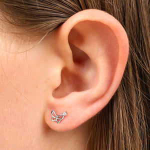 Butterfly Sparkle - Sterling Silver + CZ - She Leaves A Little Sparkle (13041)