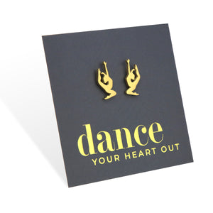 Stainless Steel Earring Studs - Dance Your Heart Out - BEAUTIFUL DANCER