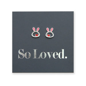 Bunny Face - Sterling Silver and Enamel - So Loved (2215)