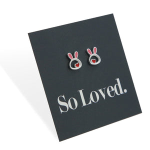 Bunny Face - Sterling Silver and Enamel - So Loved (2215)