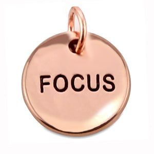 Today I Will... Word Charms (Rose Gold Copper-NC)