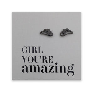 Stainless Steel Earring Studs - Girl You're Amazing - YEEHAW Cowgirl Hat
