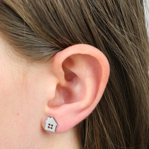 Stainless Steel Earring Studs - There's No Place Like Home - HOUSE