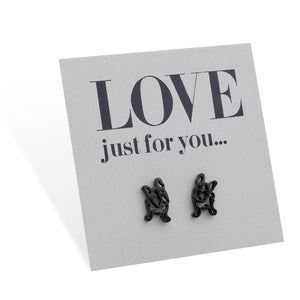 Stainless Steel Earring Studs - Love Just For You - French Bull Dog