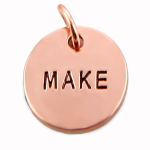 Today I Will... Word Charms (Rose Gold Copper-Change)