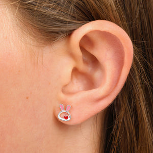 Bunny Face - Sterling Silver and Enamel - So Loved (2215)