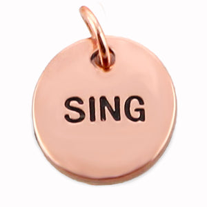 Today I Will... Word Charms (Rose Gold Copper-Change)