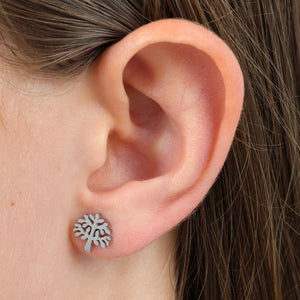 Stainless Steel Earring Studs - Thrive Bloom Grow - TREE