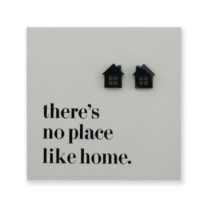 Stainless Steel Earring Studs - There's No Place Like Home - HOUSE