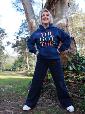 You Got This Relaxed Hoodie – Cobalt Blue