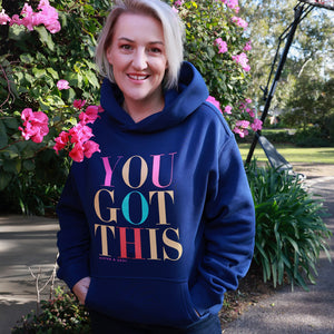 You Got This Relaxed Hoodie – Cobalt Blue