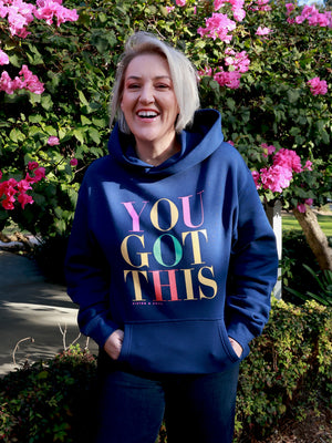 You Got This Relaxed Hoodie – Cobalt Blue