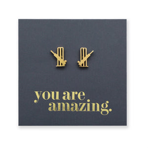 Stainless Steel Earring Studs - You Are Amazing - CRICKET
