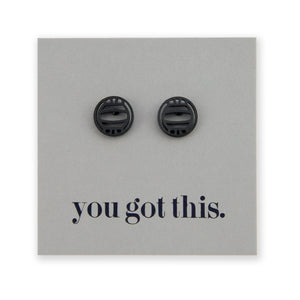 Stainless Steel Earring Studs - You Got This - NETBALLS