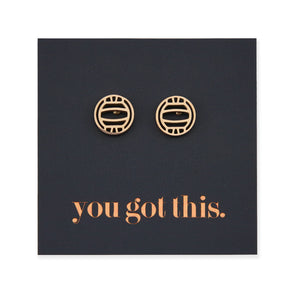 Stainless Steel Earring Studs - You Got This - NETBALLS