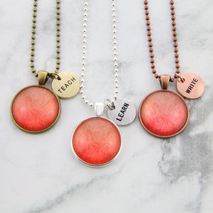Create Your Own Ombre Wash Necklaces - with Today I Will Charms