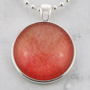 Ombre Wash Necklaces Bright Silver