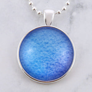 Ombre Wash Necklaces Bright Silver