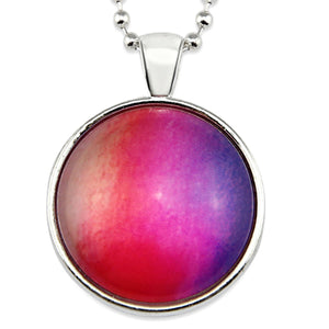 Ombre Wash Necklaces Bright Silver