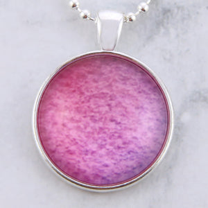 Ombre Wash Necklaces Bright Silver