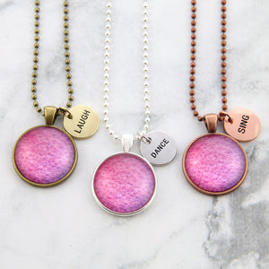 Create Your Own Ombre Wash Necklaces - with Today I Will Charms