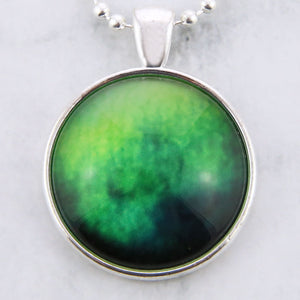 Ombre Wash Necklaces Bright Silver