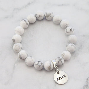 Create Your Own Bracelet - Stone Beads & Word Charm