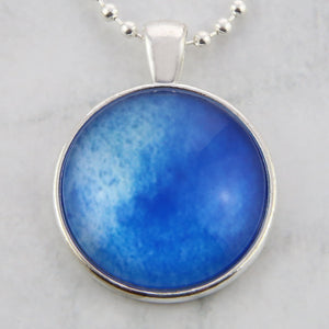 Ombre Wash Necklaces Bright Silver