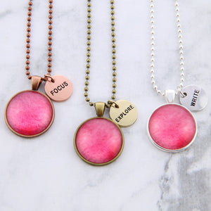 Create Your Own Ombre Wash Necklaces - with Today I Will Charms