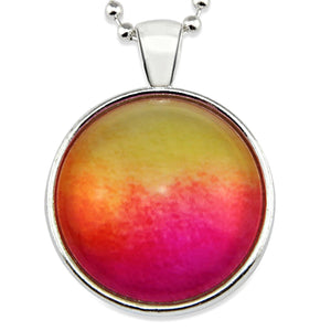 Ombre Wash Necklaces Bright Silver