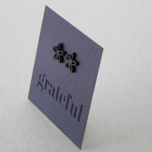 Stainless Steel Earring Studs - Grateful - FLOWER