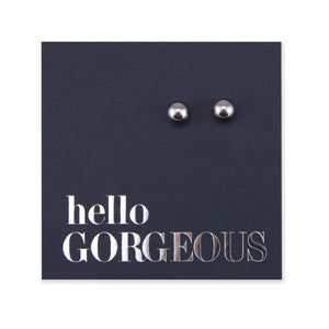 Stainless Steel Earring Studs - Hello Gorgeous - TINY BALLS