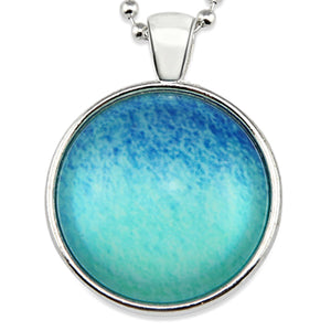 Ombre Wash Necklaces Bright Silver