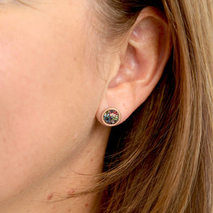 Heart & Soul Collection - Life Is Beautiful - Rose Gold Stainless Steel 8mm Circle Studs - Flora (8708)