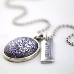 The STRONG WOMEN Collection - Vintage Silver ' WARRIOR ' Necklace - Lionhearted Silver (10863)
