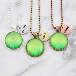 Create Your Own Ombre Wash Necklaces - with Today I Will Charms