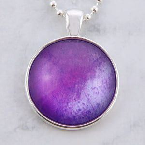 Ombre Wash Necklaces Bright Silver