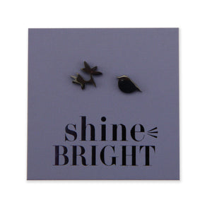 Stainless Steel Earring Studs - Shine Bright - BIRD & BRANCH