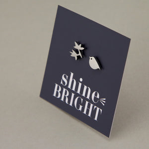 Stainless Steel Earring Studs - Shine Bright - BIRD & BRANCH