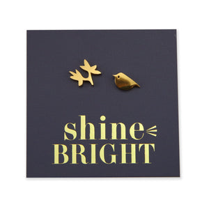 Stainless Steel Earring Studs - Shine Bright - BIRD & BRANCH