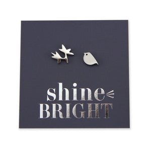 Stainless Steel Earring Studs - Shine Bright - BIRD & BRANCH
